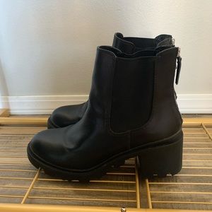 Dolce Vita Black Leather Chelsea Boot